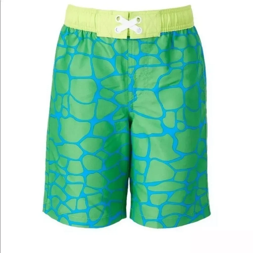 NEW! NWT SAINT EVE Boys Youth Dinosaur Beach CoverUp Robe & Swimsuit 2 Piece Set